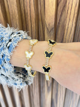 Cargar imagen en el visor de la galería, Pulsera triple mariposa tira zirconia #C122.1
