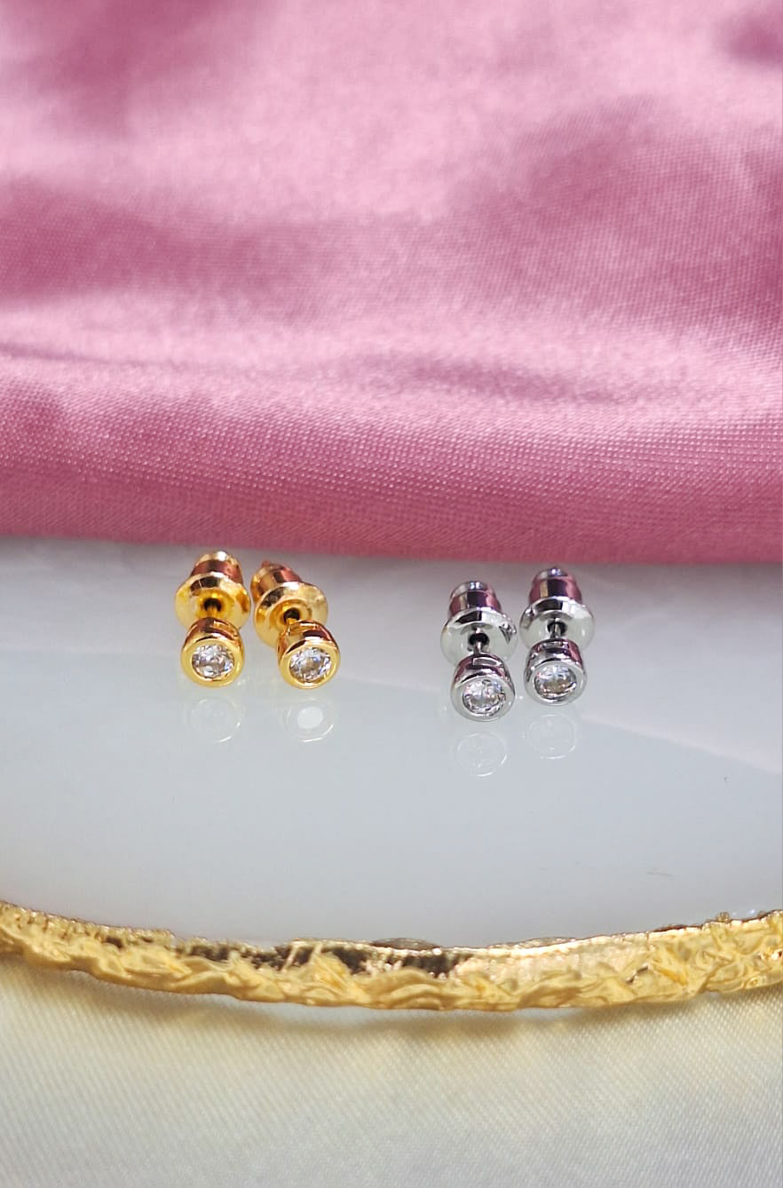 Aretes broquel cristal chico
#213