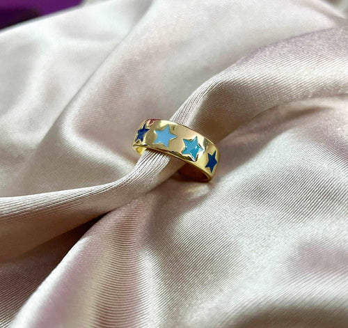 Anillo #83 estrellas colores